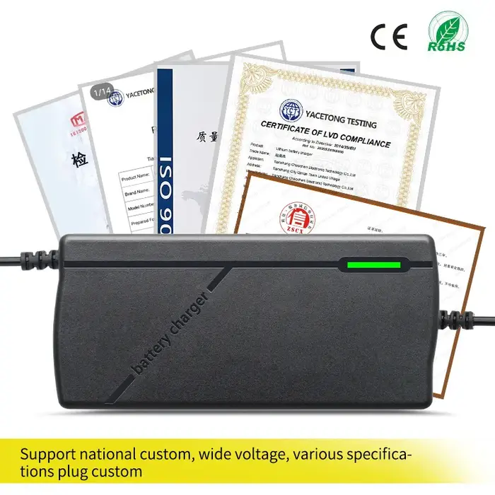 36V/48V/60V/72V 5A/2A chargeur Li-ion batterie