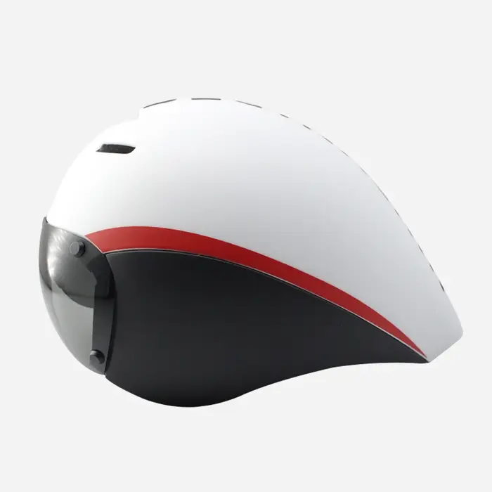 Casque de vélo TT pour homme, lunettes de lentille, TriDuvet LeicAero, casque de vélo de route, cour