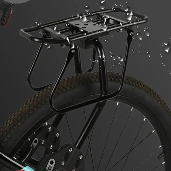 Porte-bagages arrière de vélo robuste en alliage d'aluminium