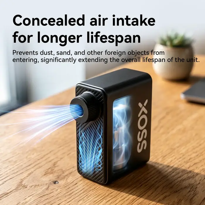Pompe à vélo électrique XOSS AirCube2 120 PSI, mini pompe à air portable, gonfleur rechargeable, accessoires pour vélo