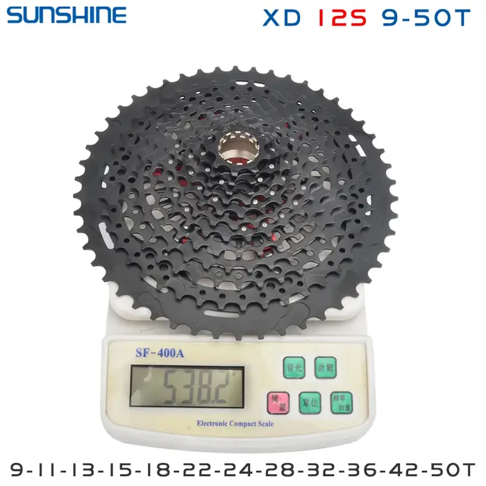 SUNSHINE XD Structure vélo Cassette 12 vitesses 9T-50T noir VTT roue libre 12V pour Sram XD roue lib