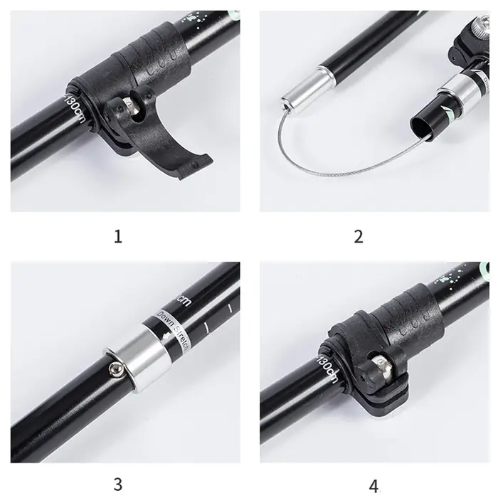 Bâtons de randonnée pliables en aluminium