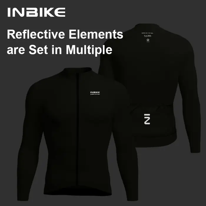 INBIKE 2025 hiver homme maillot de cyclisme à manches longues thermique polaire vélo