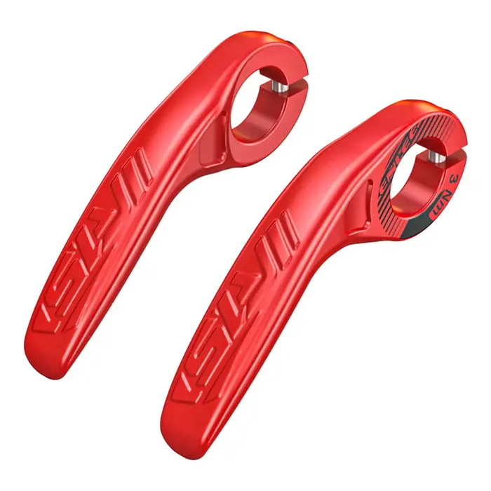 1 Paire de poignées de guidon réglables pour vélo, avec embouts auxiliaires et repose-poignets, pour