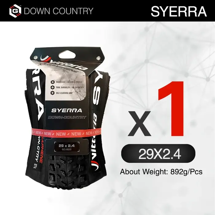 Vittoria pneu Syerra 29x2.4 vtt en Tubeless prêt pneu graphène 2.0 VTT vide tout-terrain pliant vtt