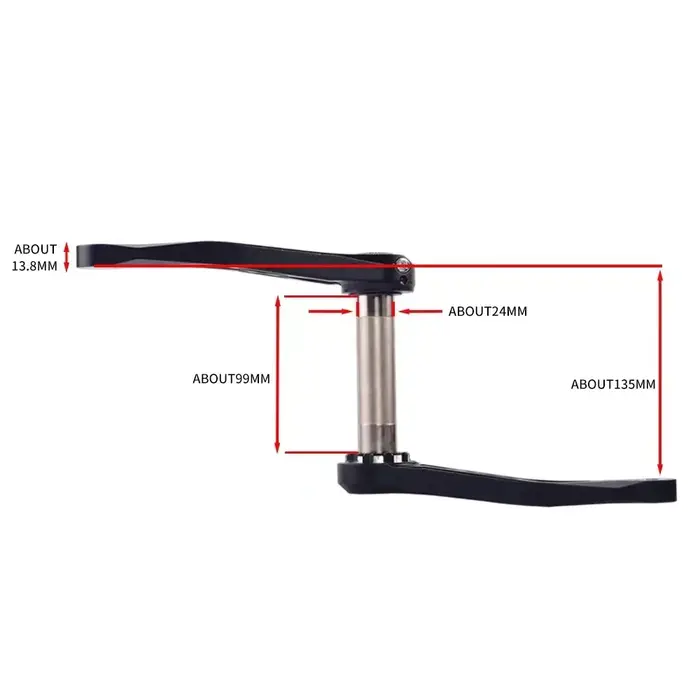 Pédalier de vélo de montagne BSA 24 mm 165 170 175 mm R-SPEC Trail Hollow pour DH AM XC compatible Shimano SRAM
