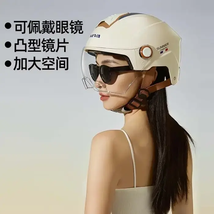 Casques de Moto électrique été hommes femmes vélos électriques Protection solaire demi-casques toutes saisons universel Casco Moto