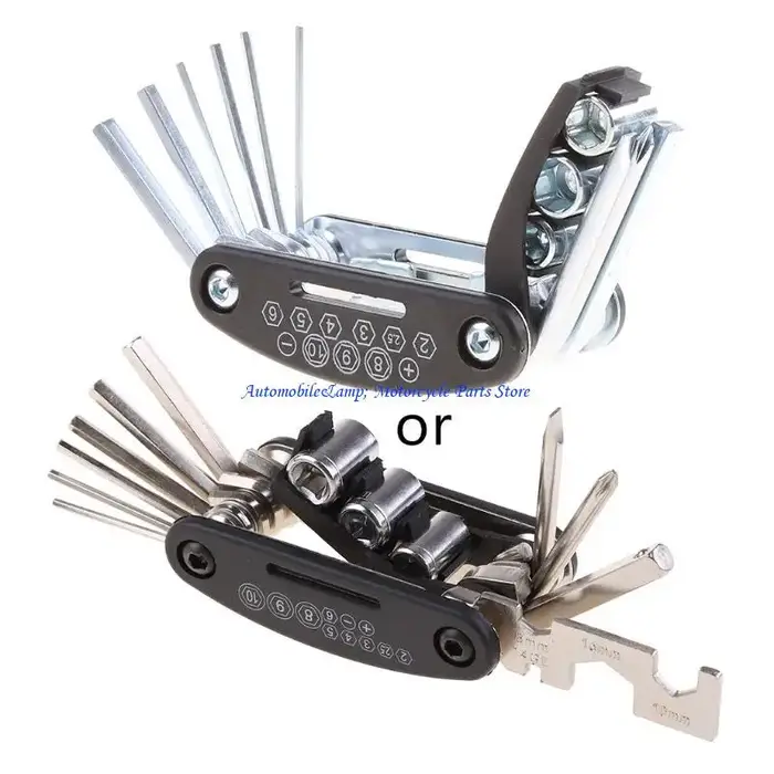 H7BD d'outils réparation mécanique vélo avec Allen multifonction 13 en 1 pour clé multi-clé hexagonale