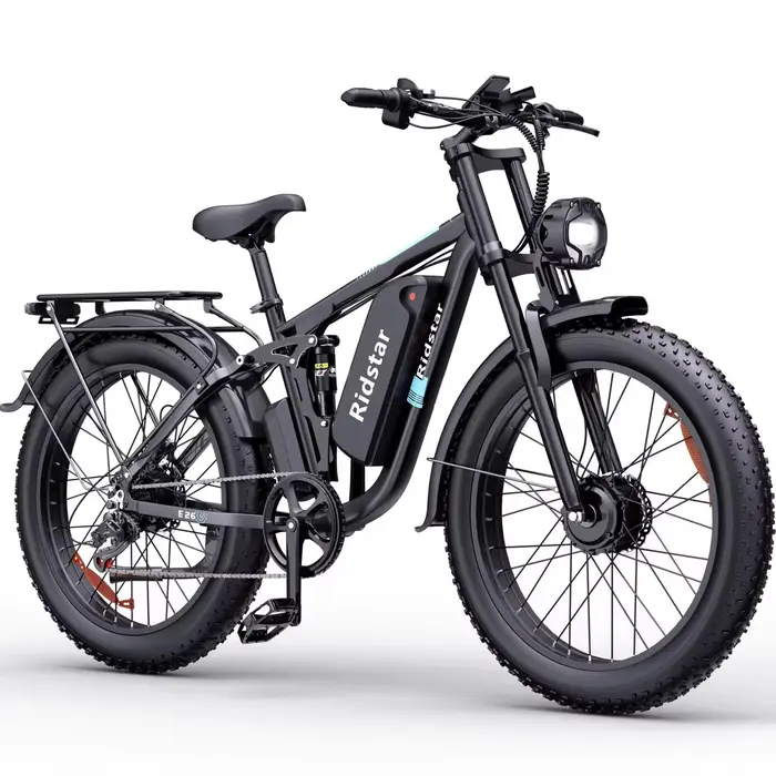 Vélo électrique tout-terrain Ridstar E26Pro 48V 23Ah à double moteur, batterie lithium, pneus larges