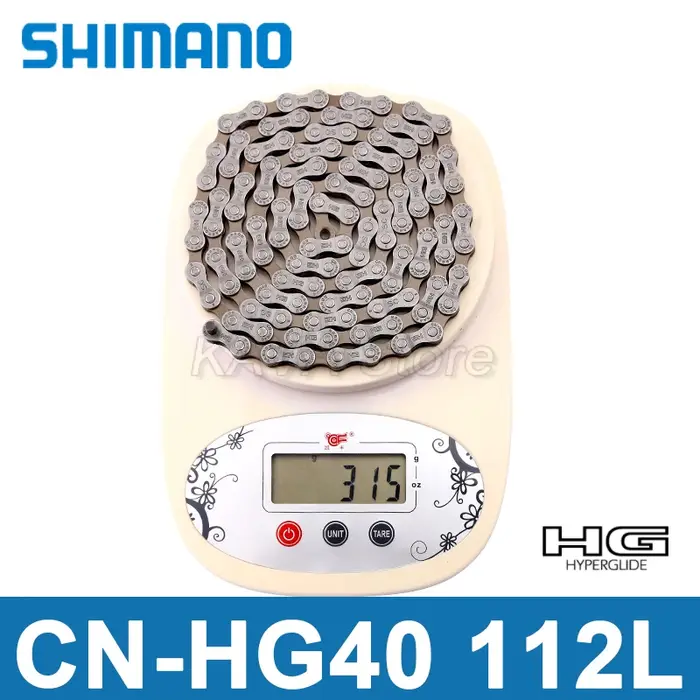 Shimano VTT chaîne HG40 112 maillons 6 7 8 vitesses vélo courant 112L