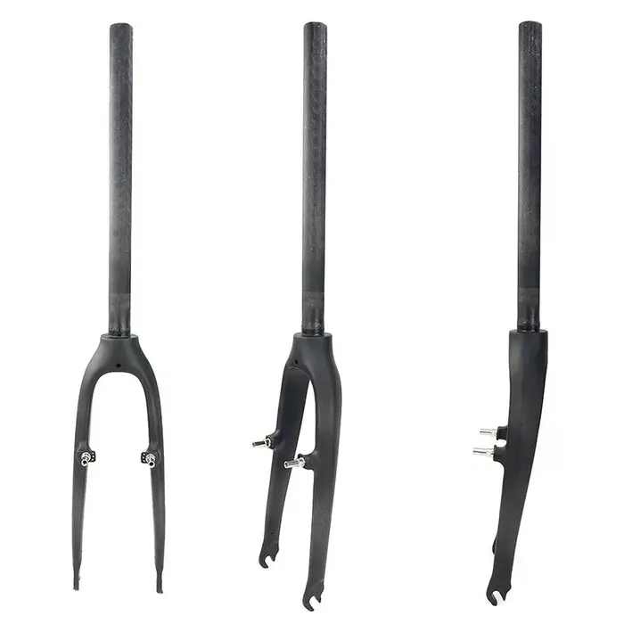 Fourche de vélo pliable en fibre de carbone 3K pour petites roues