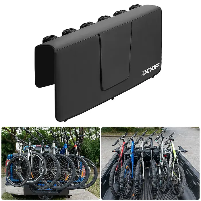 Coussin de protection de hayon de vélo de montagne avec sangle en fibre