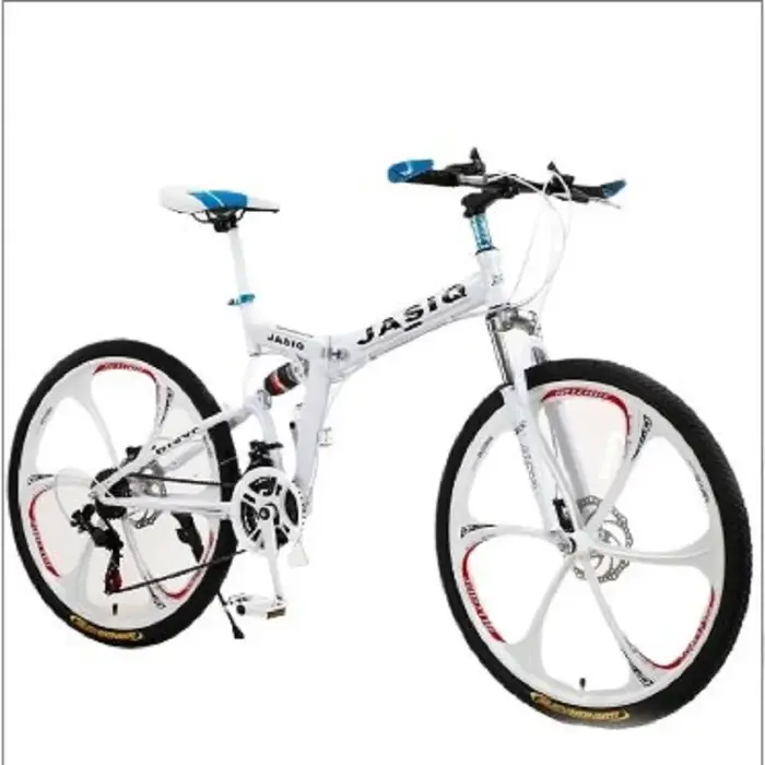 YLOVE-Vélo de Montagne Pliable à Double Frein à Disque pour Adulte et Étudiant, Chaîne de 24/26 Pouc