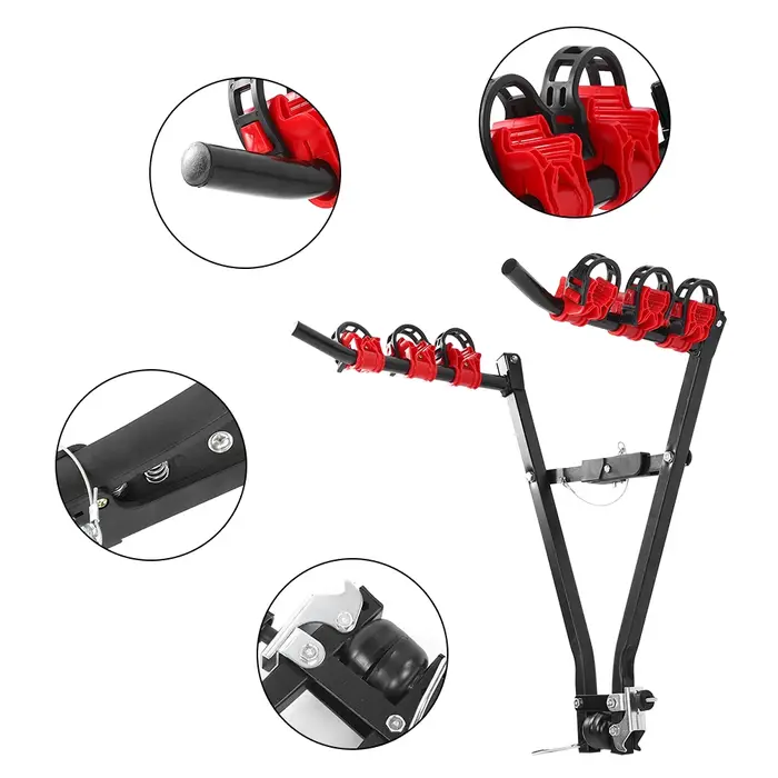 Porte-vélo de voiture, support de remorquage arrière d'automobile