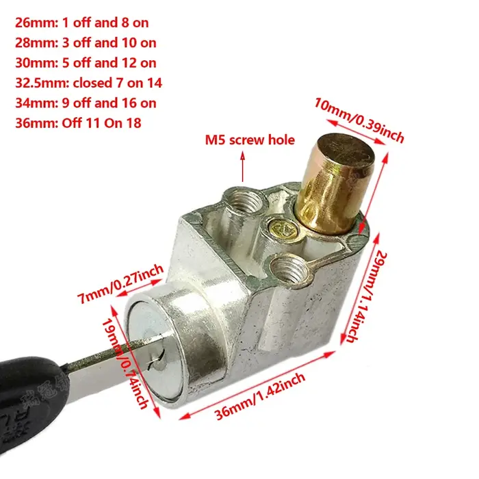 Verrou de boîte de batterie pour vélo électrique