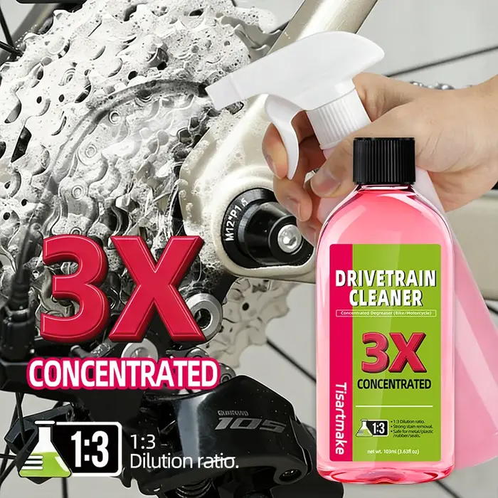 Nettoyant pour transmission de vélo 100 ml, liquide de nettoyage et d'entretien de chaîne de vélo, d