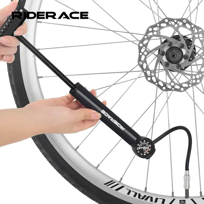 Gonfleur de vélo de route et VTT avec manomètre