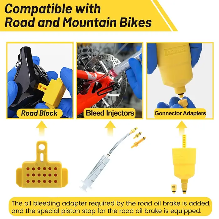 Kit d'outils de réparation de frein de vélo de route VTT