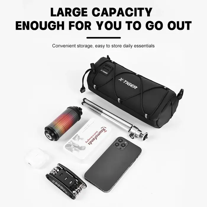 X-TIGER sac de vélo Portable guidon multi-usages grande capacité sac à dos de cyclisme vtt route