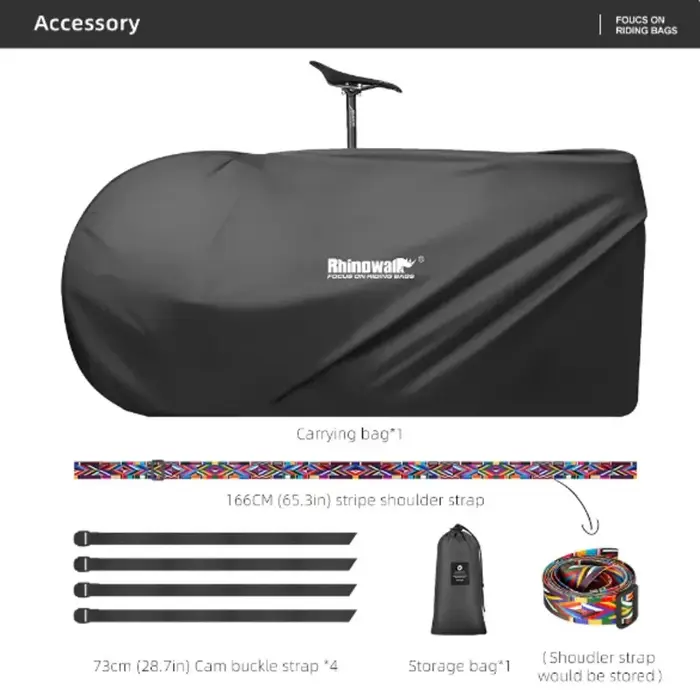 Bal inowalk-Sac de transport ultraléger pour vélo 26-27.5 pouces