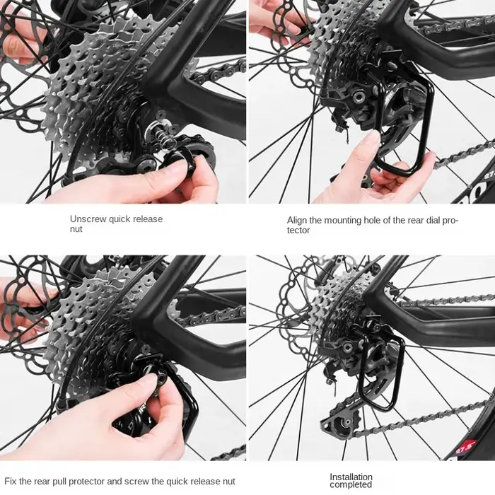 Protecteur de dérailleur arrière pour vélo de route et VTT