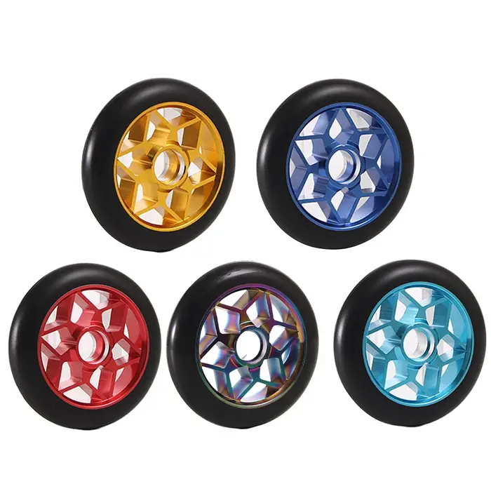 Roues de trottinette Pro 110mm avec moyeu en alliage d'aluminium