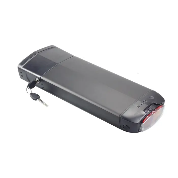 Batterie de vélo électrique EVRYjourney FATTIRE 500W pour porte-bagages arrière 48V 10.4Ah 12Ah 14Ah avec feu