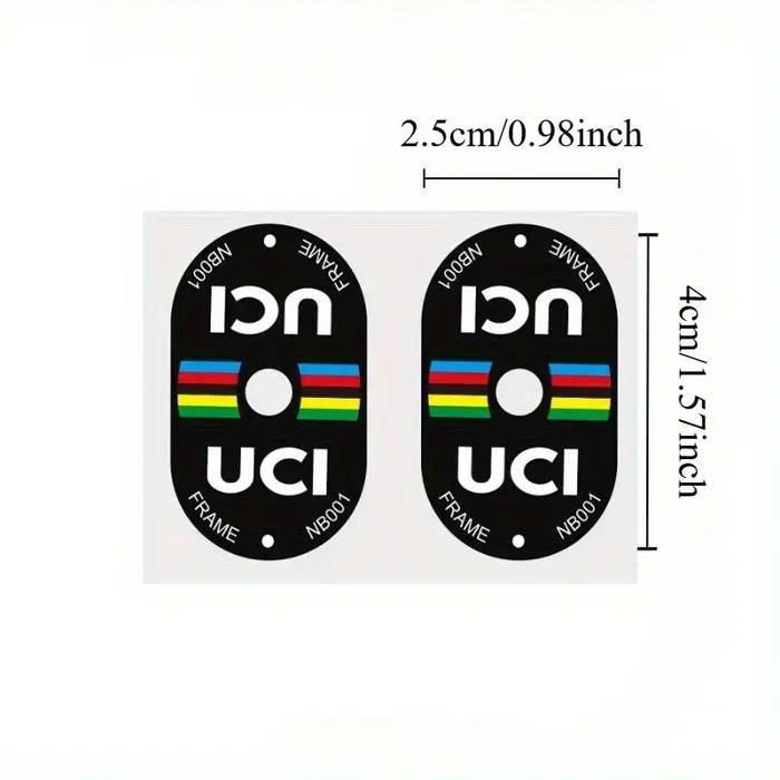 Autocollant de Valve de vélo certifié UCI
