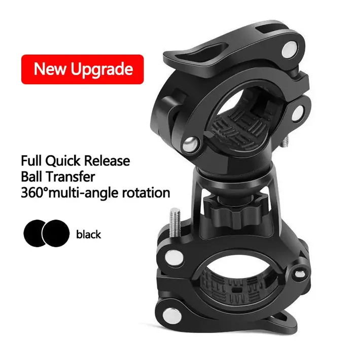 Nouveau Support de lumières de vélo support de lampe de vélo support de phare LED 360 °   Support de