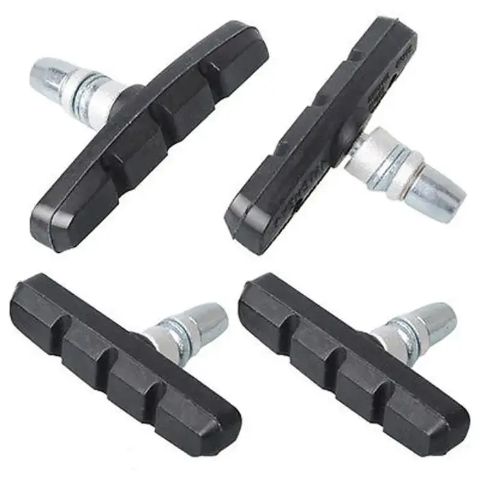 2 paires de blocs de frein silencieux pour vélo de montagne