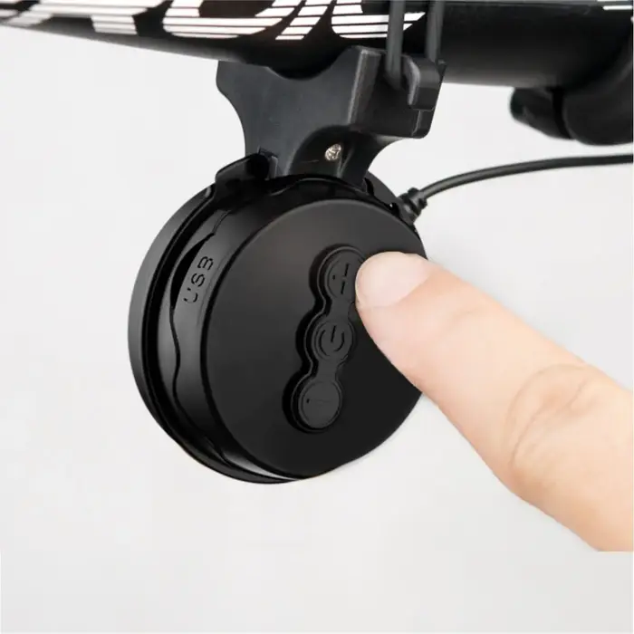 TWOOC Vélo Électronique Klaxon Réglage Du Volume 4 Types de Classique Cingtones Rechargeable 100dB Pas Rude Route Vtt