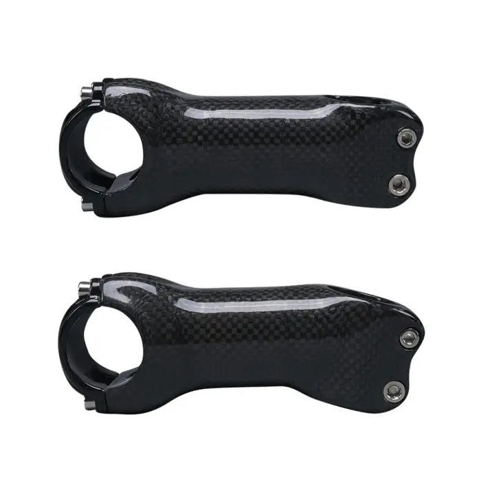 Tige de guidon de vélo en fibre de carbone pour VTT et vélo de route