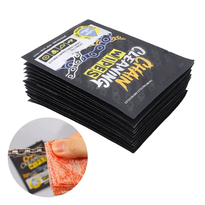 Lingettes de nettoyage pour chaînes de vélo