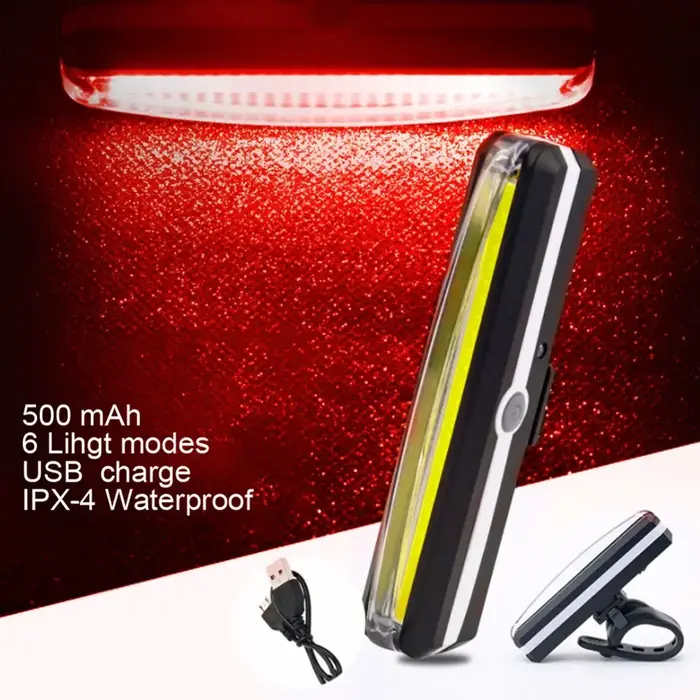 Feu arrière de vélo, Rechargeable
