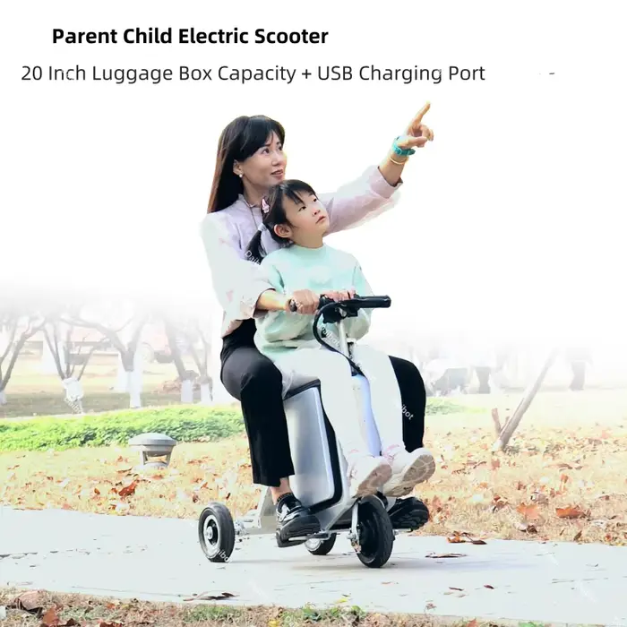 Valise à bagages pliante pour Scooter électrique à 3 roues