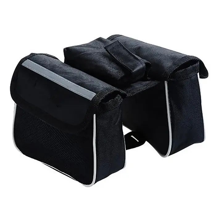 Sac étanche à la pluie pour cadre avant de vélo VTT, sacoche en forme de double dégager, accessoires