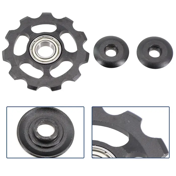 Roue de dérailleur arrière de vélo en alliage d'aluminium 11T pour VTT et vélo de route