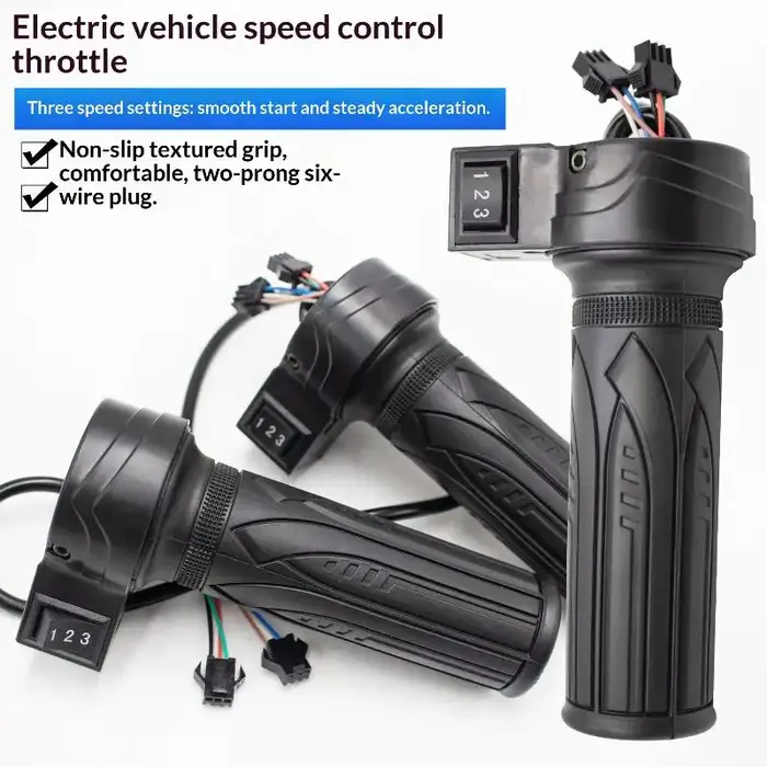 Guidon à poignée tournante à 3 vitesses pour vélo électrique, pour une expérience de conduite et un contrôle améliorés