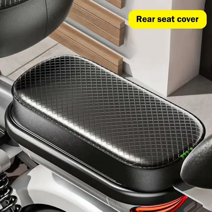 Housse de siège en cuir PU pour scooter électrique, coussin doux, accessoire imperméable, antidérapa