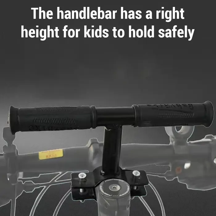 Sièges de vélo montés à l'avant avec guidon et pédales pour enfants