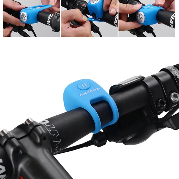 ROCKBROS – cloches de cyclisme électriques, klaxon étanche à la pluie pour guidon de vélo vtt, coque