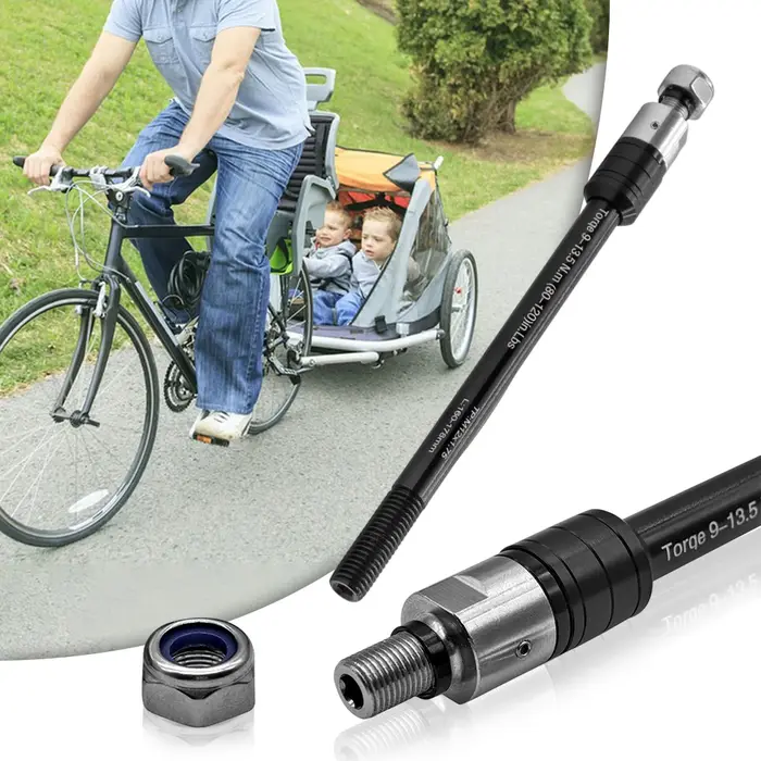 Remorque de vélo à axe traversant 160-178mm