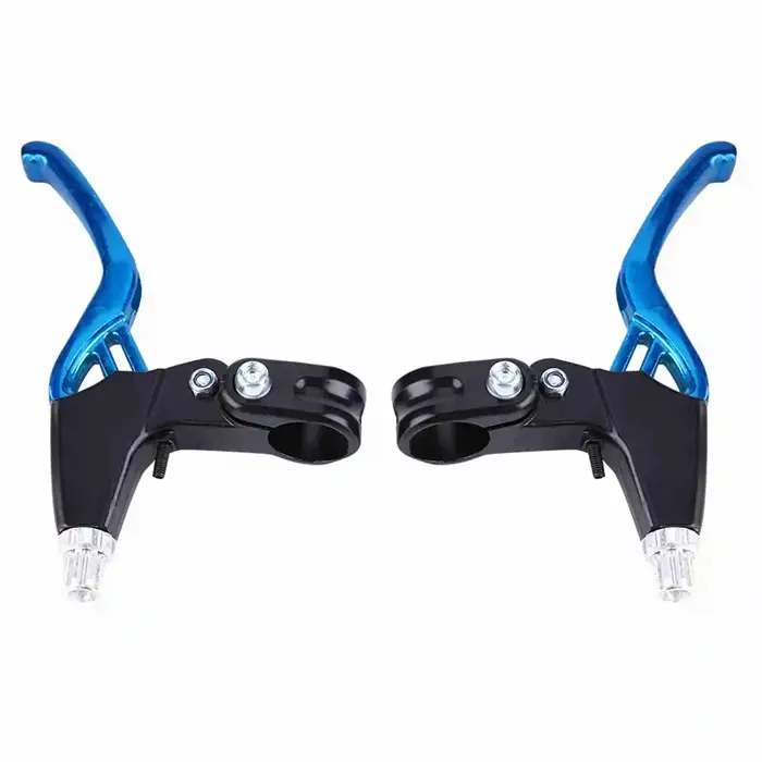 1 paire de leviers de frein en alliage d'aluminium pour vélo de montagne, 4 couleurs