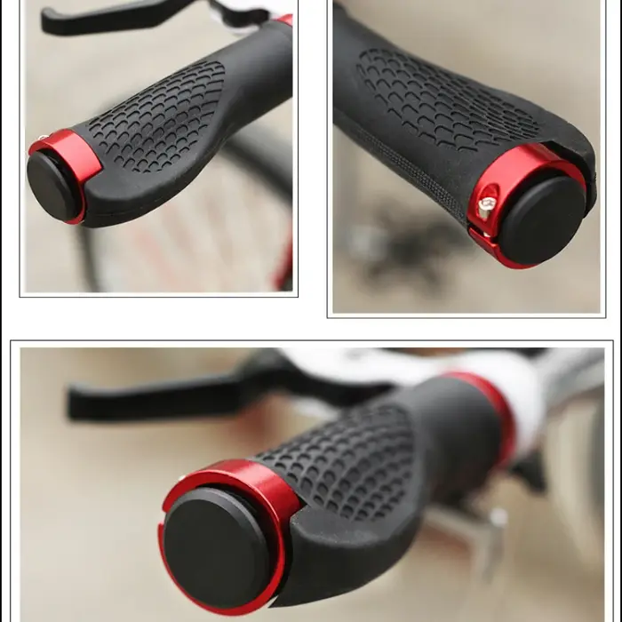 Poignées de guidon de vélo antidérapantes en Silicone