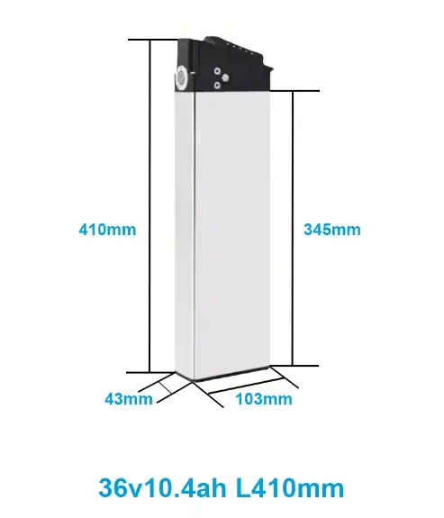 Batterie de vélo électrique pliable 36 V 10,4 Ah 13 Ah 17,5 Ah pour vélo électrique ADO A20 A20F MAT