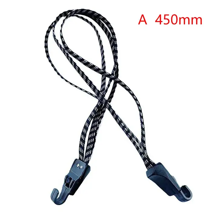Corde à bagages de vélo, sangles de support élastiques, boucle de ceinture en caoutchouc avec croche