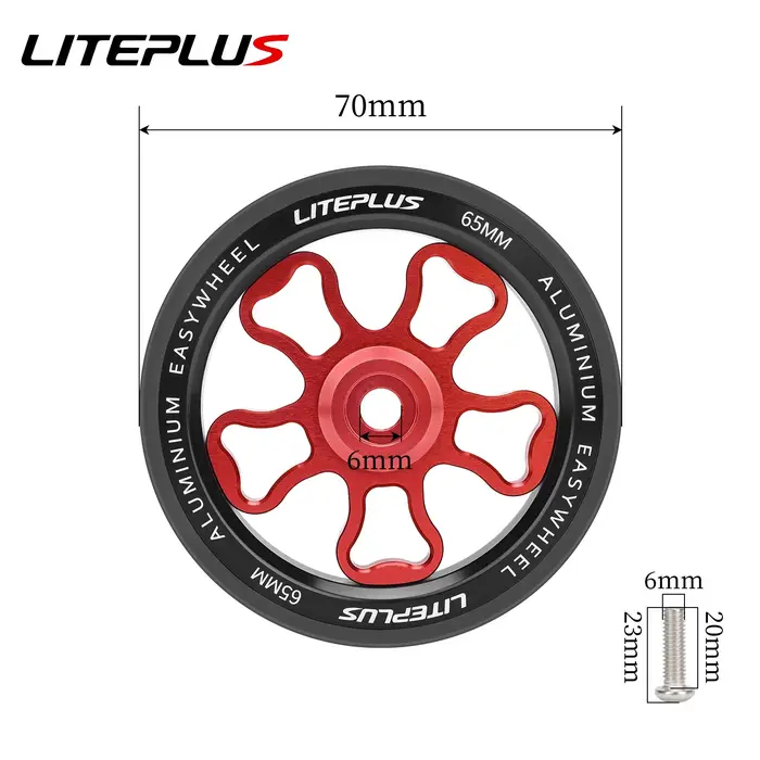 Roues pliantes LITEPLUS en alliage d'aluminium 70 mm pour vélo Brompton