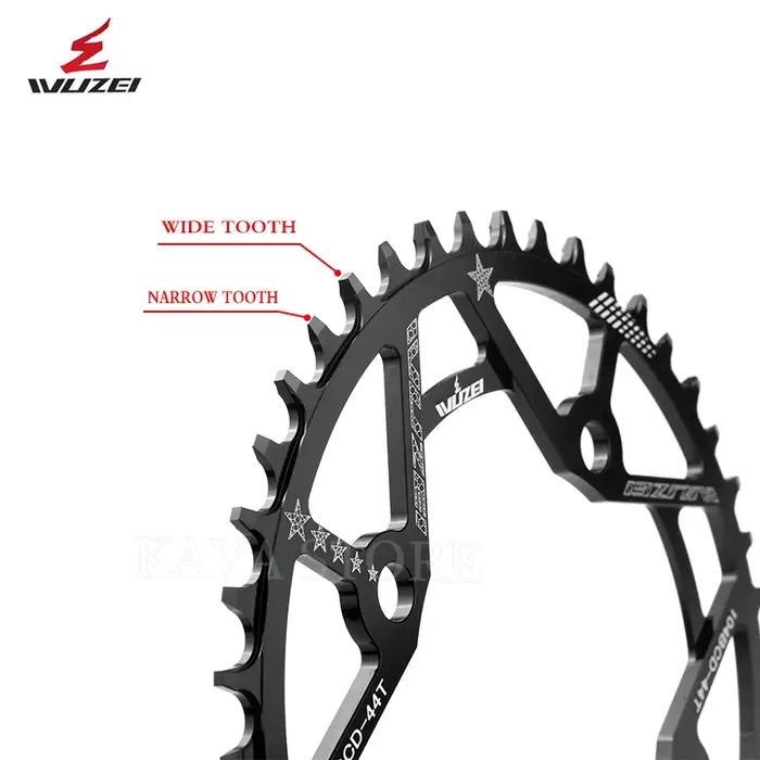 Plateau de chaîne VTT Wuzei 104BCD Narrow Wide 104 BCD Couronne Pignon VTT 30 32 34 36 38 40 42T