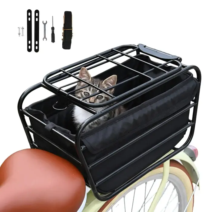 Panier de vélo pour chien pour porte-bagages arrière