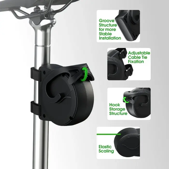 Corde de remorquage pour vélo et VTT flexible en fer et ABS pour traction parent-enfant et exploration plein air en forêt